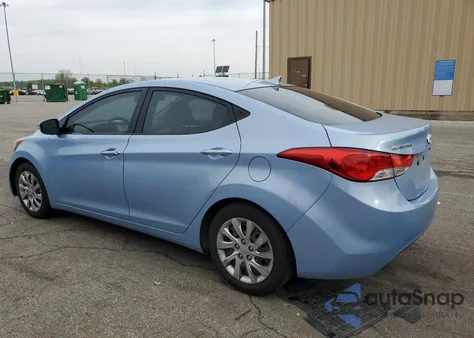 2012 Hyundai Elantra Gls из США, поврежденный, VIN KMHDH4AE5CU327403